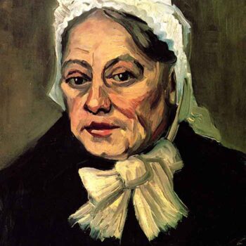 Head of an Old Woman with White Cap The Midwife