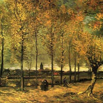 Lane with Poplars