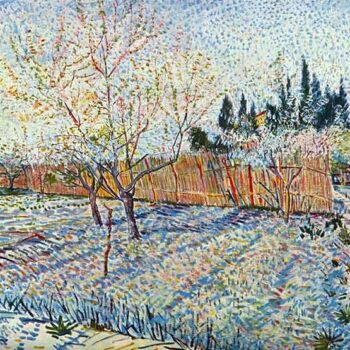 Orchard with Cypress by Van Gogh