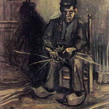 Peasant Making a Basket