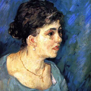 Portrait of Woman in Blue