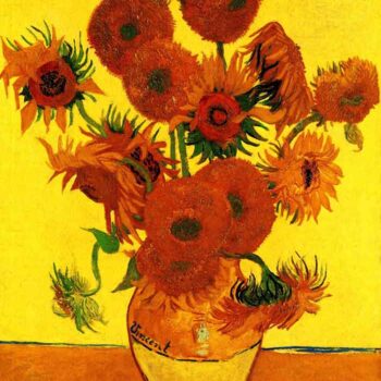 Still Life Vase with Fifteen Sunflowers3