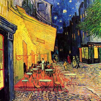 The Cafe Terrace on The Place Du Forum Arles at Night