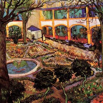 The Courtyard of The Hospital at Arles