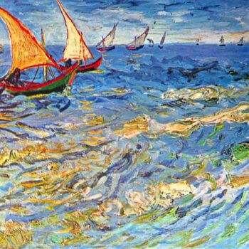 The Sea at Saintes-Maries by Van Gogh