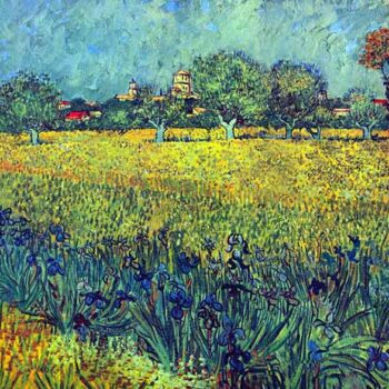 View of Arles with Irises by Van Gogh