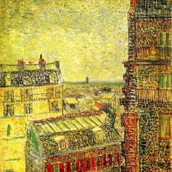 View of Paris from Vincent S Room in The Rue Lepic