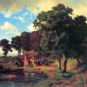 A Rustic Mill by Bierstadt