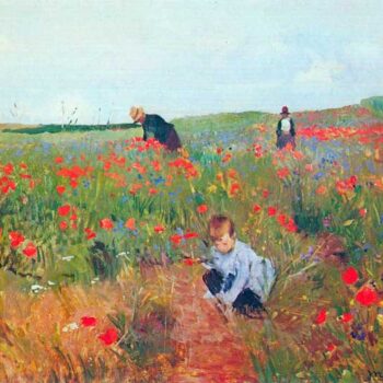 Poppy in The Field by Cassatt