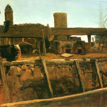 Boat at The Dock by Bierstadt