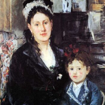 Portrait of Mme Boursier and Daughter by Morisot