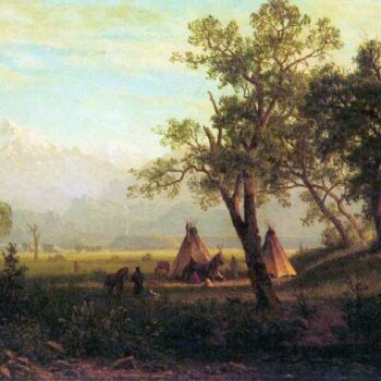 Wind River Mountains in Nebraska by Bierstadt