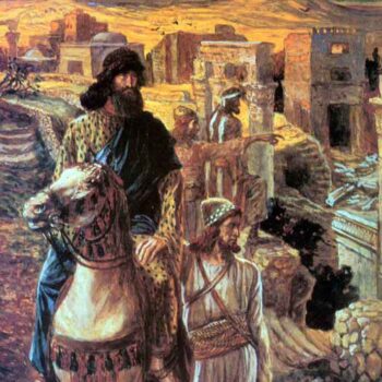 Nehemiah Sees The Rubble in Jerusalem by Tissot