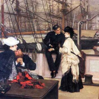 The Captain and His Girl by Tissot
