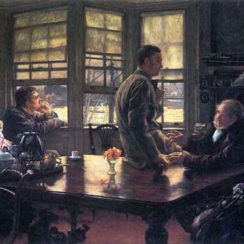 The Prodigal Son in Modern Life- The Farewell by Tissot