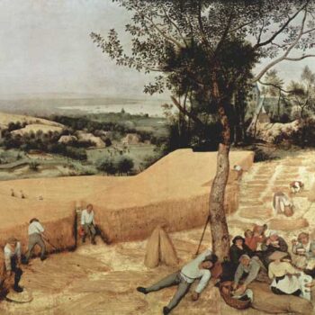 The Grain Harvest by Pieter Bruegel