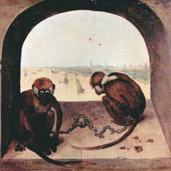 Two Monkeys by Pieter Bruegel