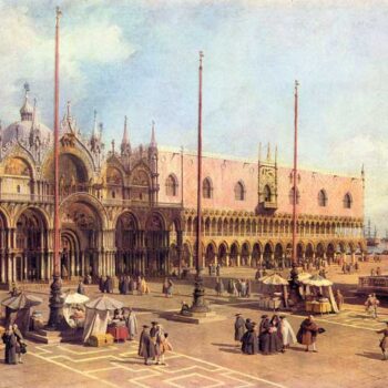 La Piazza San Marco by Canaletto