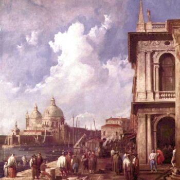 Piazza in Venice by Canaletto