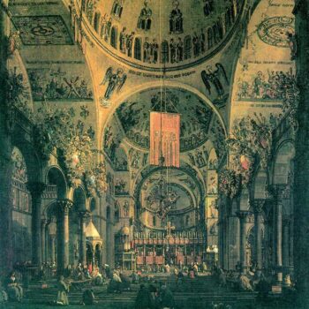 San Marco, Inside View by Canaletto