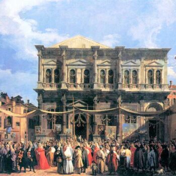 The Festival Rochus by Canaletto
