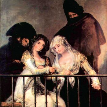 Majas on a Balcony by Goya
