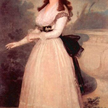 Portrait of DoĚŁ®ŐĚ˘ĺ±A Tadea Arias De Enriquez by Goya