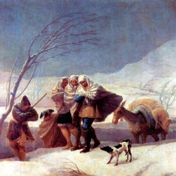 The Snowstorm by Goya