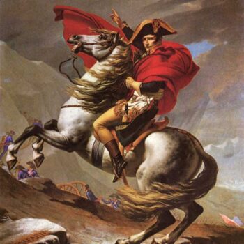 Napoleon Crosses The Great St. Bernard Pass by Jacques Louis David