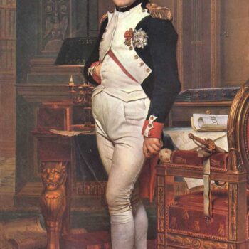 Portrait of Napoleon in His Work Room by Jacques Louis David