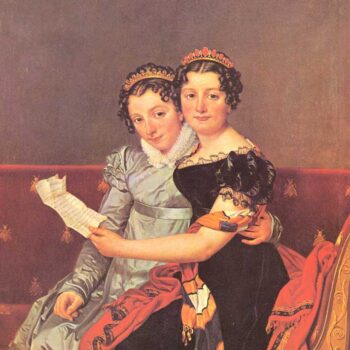 Portrait of The Daughters of Joseph Bonaparte by Jacques Louis David