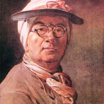 Self-Portrait with Glasses by Jean Chardin