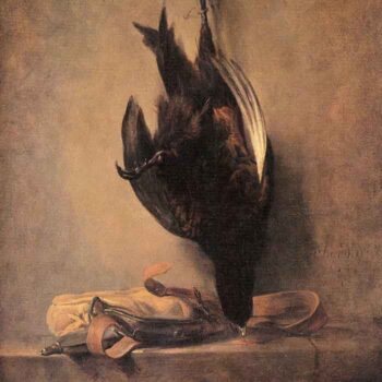 Still Life with Dead Pheasant and Hunting Bag by Jean Chardin