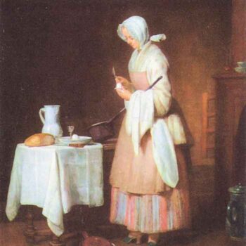 The Caring Maid by Jean Chardin