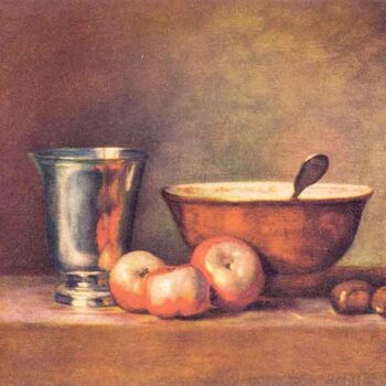 The Silver Cup by Jean Chardin