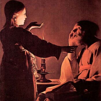 The Angel Appears to St. Joseph in a Dream by La Tour