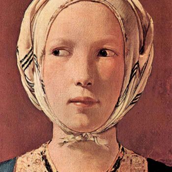 Woman's Head Frontally by La Tour