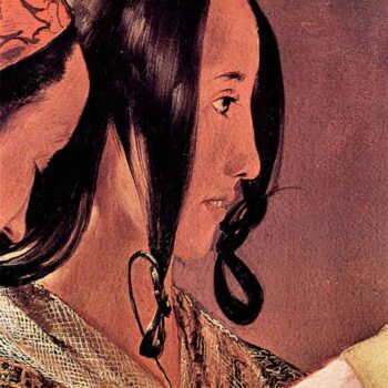 Woman's Head in Profile by La Tour