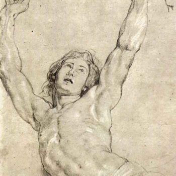 Figure Study of Christ by Rubens