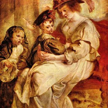 Helene Fourment with Two of Her Children by Rubens