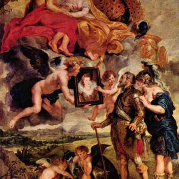 Henry Receives The Portrait from Medici's by Rubens