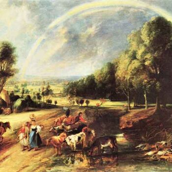 Landscape with Rainbow by Rubens