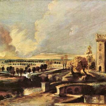 Landscape with The Tower of The Castle Steen by Rubens