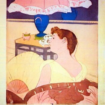 The Lamp by Cassatt