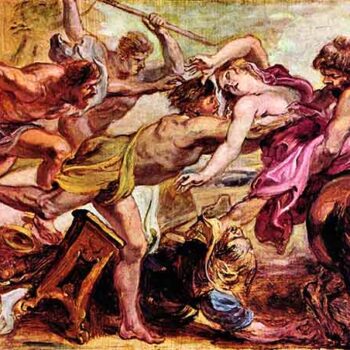 Rape of Hippodameia by Rubens