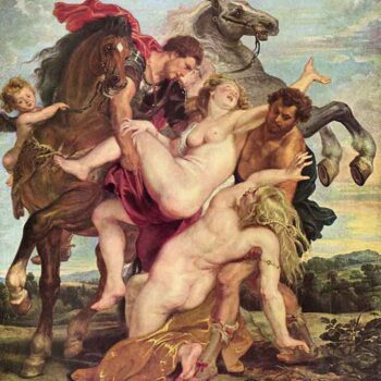 Rape of The Daughters of Leukippos by Rubens