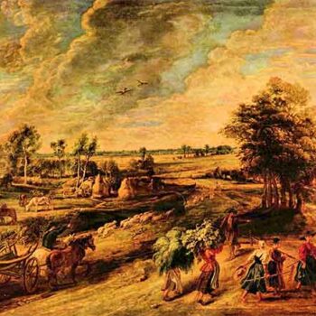 Return of The Farmers from The Field by Rubens