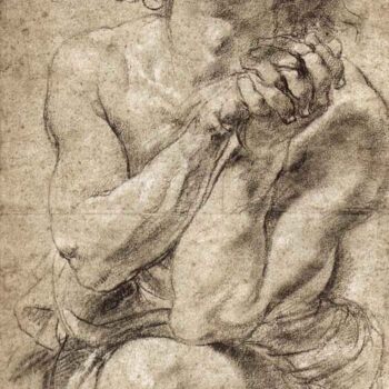 Study of Daniel in The Lion's Den by Rubens
