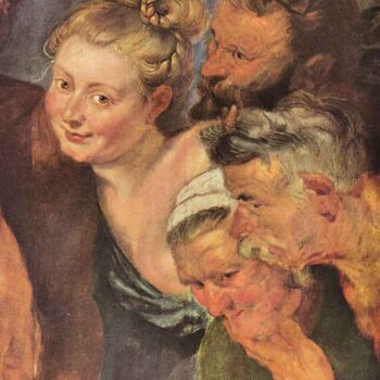 The Drunken Silenus, Detail by Rubens