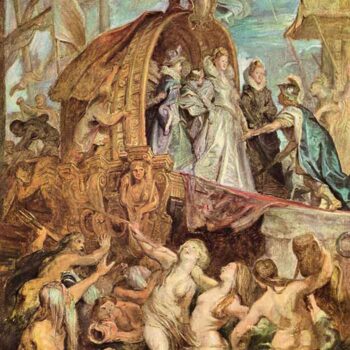 The Medici's Arriving in Marseille, Detail by Rubens